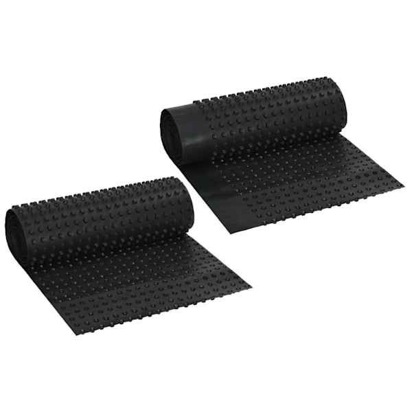 vidaXL Kurruline kuivenduspapp 2 tk Must 0,5 x 20 m HDPE