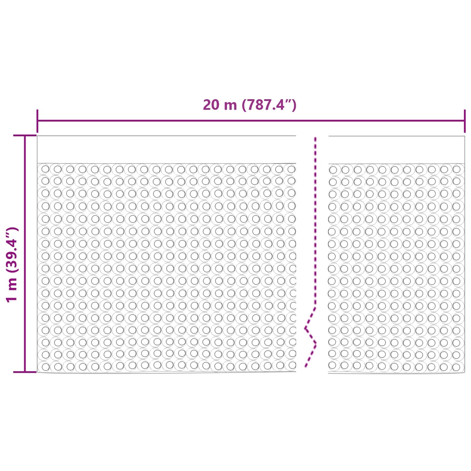 Gewelfde Drainageplaat 2 pcs Zwart 1 x 20 m HDPE image 11