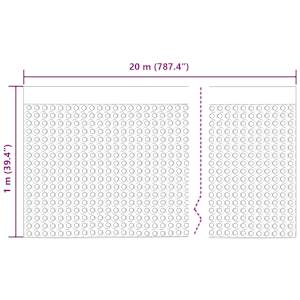 Rýhovaná odvodňovací deska 2 pcs Černá 1 x 20 m HDPE - obrázek 11