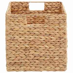 Úložné koše 2 pcs Přírodní 28 x 28 x 28 cm Vodní hyacint - obrázek 2