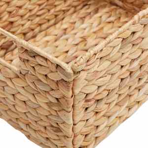 Úložné koše 2 pcs Přírodní 35 x 25 x 17 cm Vodní hyacint - obrázek 9