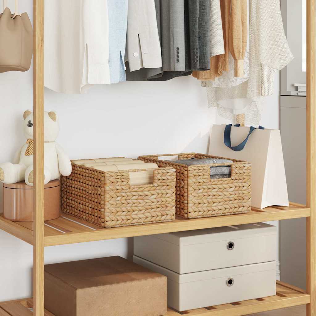 vidaXL Aufbewahrungskörbe 2 pcs Natur 35 x 25 x 17 cm Wasserhyazinthe