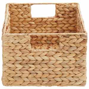 Úložné koše 2 pcs Přírodní 35 x 25 x 17 cm Vodní hyacint - obrázek 7