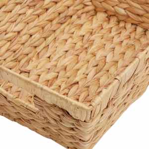 Úložné koše 2 pcs Přírodní 38 x 28 x 15 cm Vodní hyacint - obrázek 9