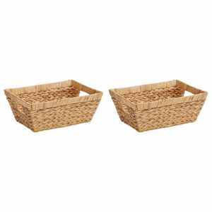 vidaXL Ladustamiskorvid 2 tk Vesih&uuml;atsint 38 x 28 x 15 cm Neutraalne