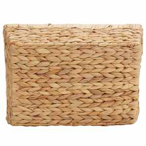 Úložné koše 2 pcs Přírodní 38 x 28 x 15 cm Vodní hyacint - obrázek 8