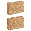 vidaXL Ajakirja Korvid 2 tk Vesih&uuml;atsint 39 x 14 x 25 cm Neutraalne