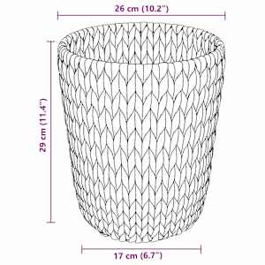 Koše na papírový odpad 2 pcs Přírodní 26 x 26 x 29 cm - obrázek 8