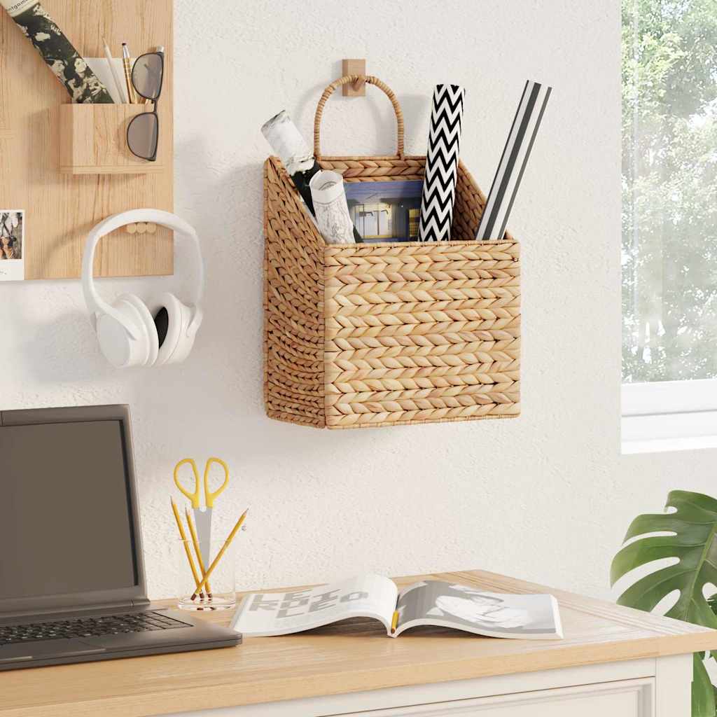 vidaXL Hängetopf Natur 30 x 17,5 x 49,5 cm Wasserhyazinthe