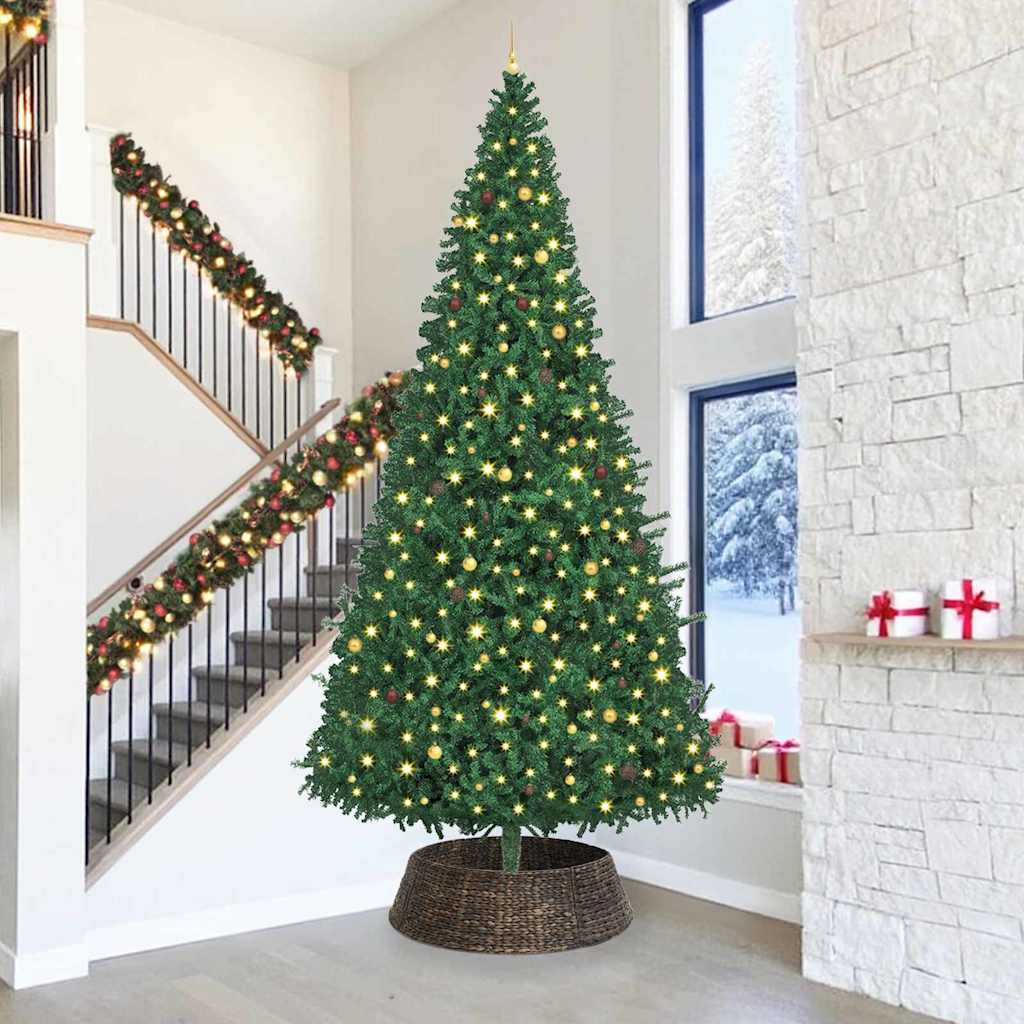 Casă & grădină - Guler pentru Pomul de Crăciun Negru 105 x 105 x 28 cm