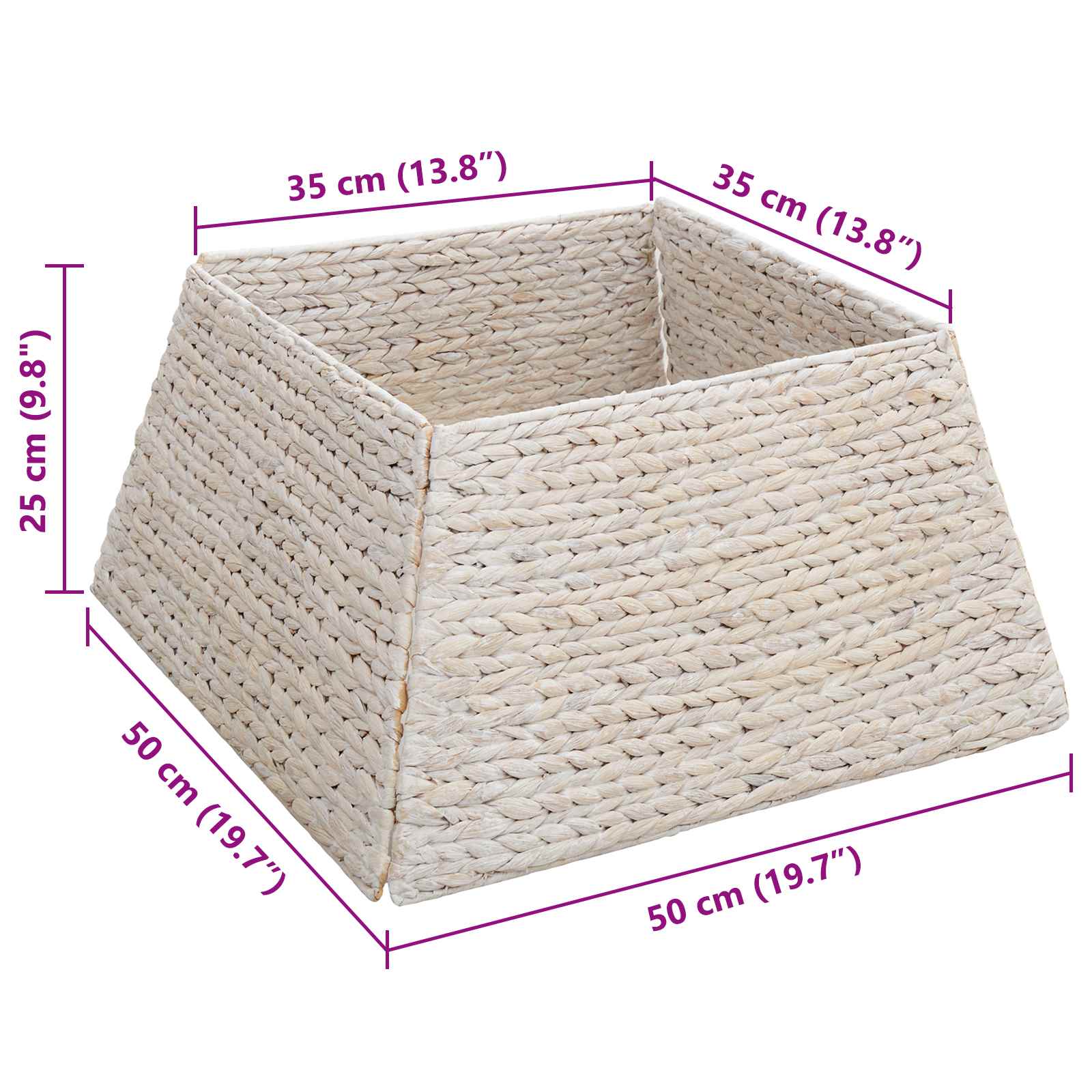 Jõulupuukaelus Valge 50 x 50 x 25 cm Vesihüatsint 7 Kõik vajalik sinu aeda ja koju! Jõulupuukaelus Valge 50 x 50 x 25 cm Vesihüatsint - Image 7