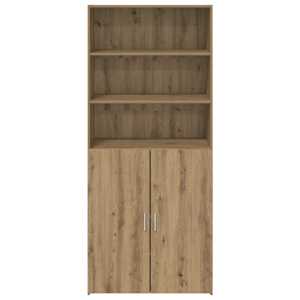 Vysoký bufet Artisanový dub 80 x 42,5 x 185 cm kompozitní dřevo - obrázek 6