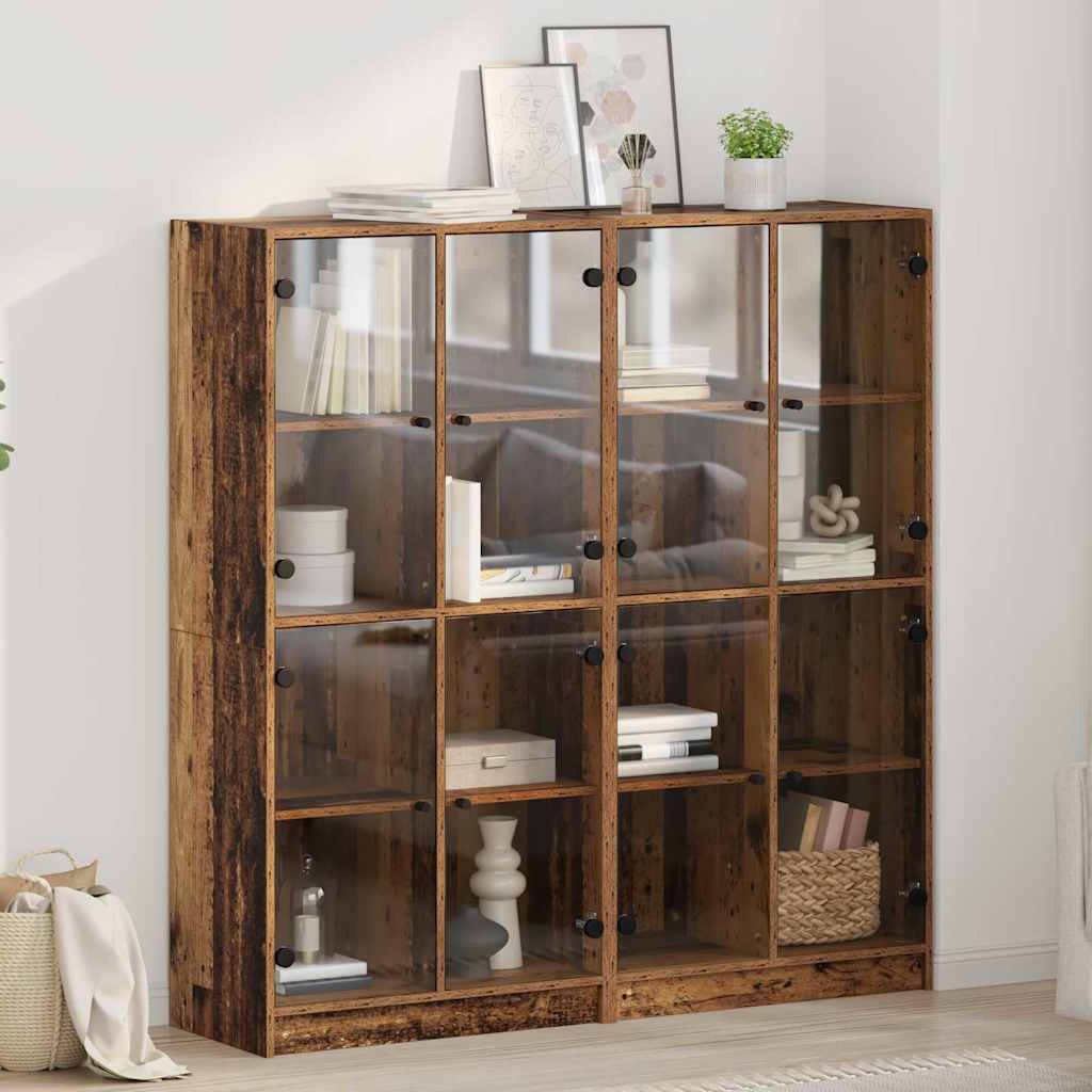 Mobilă și Mobilier - Bufet 2 pcs Lemn Vechi 136 x 37 x 142 cm Lemn compozit