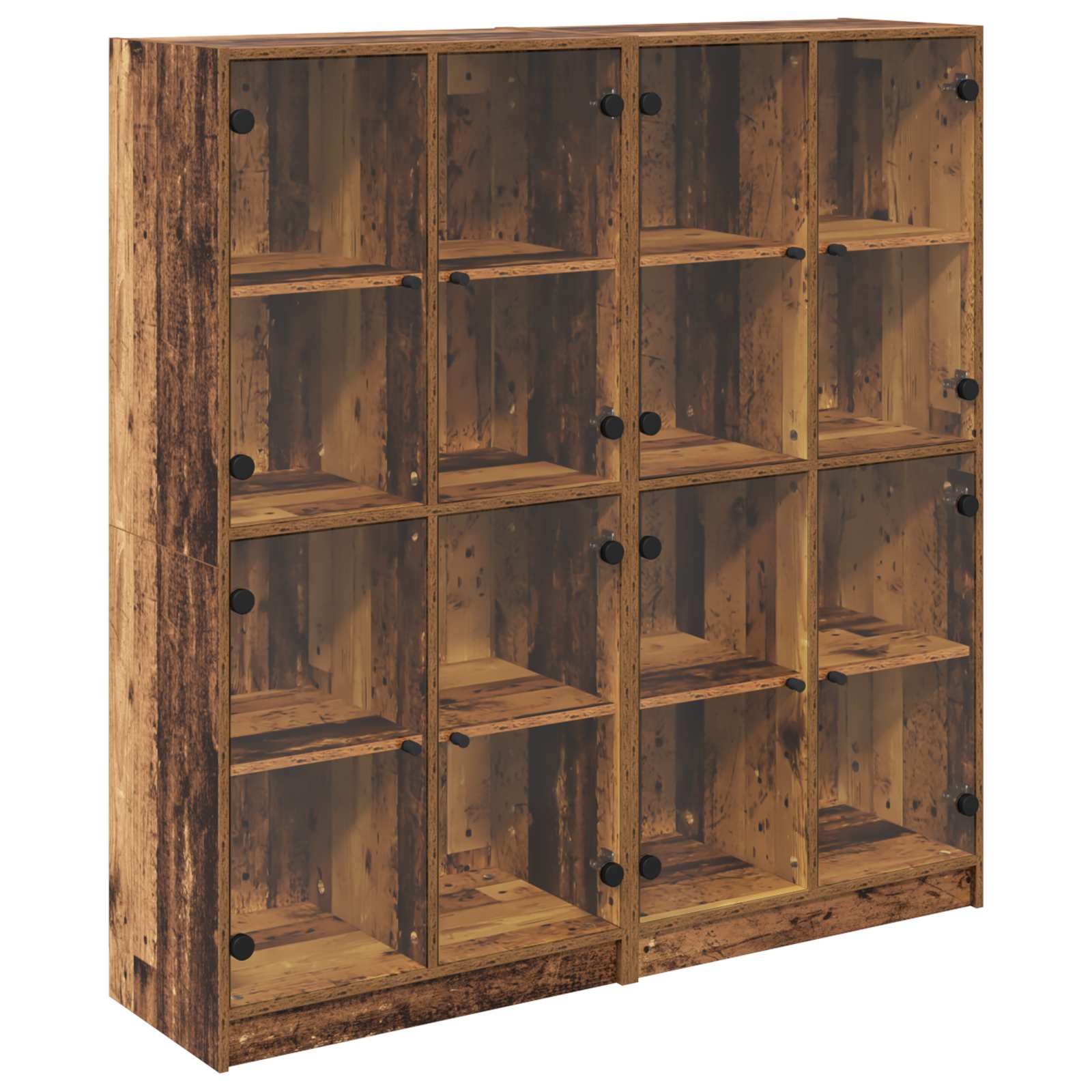 Vysoký bufet 2 pcs Staré dřevo 68 x 37 x 142 cm3402644