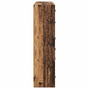 Vysoký bufet 2 pcs Staré dřevo 68 x 37 x 142 cm - obrázek 7