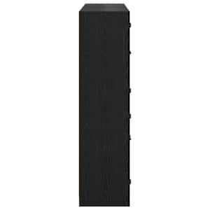 Vysoký bufet 2 pcs Černý dub 68 x 37 x 142 cm kompozitní dřevo - obrázek 7