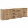 vidaXL Kappide k&uuml;lgedel 3 tk Artisan tamm 210 x 35,5 x 67,5 cm