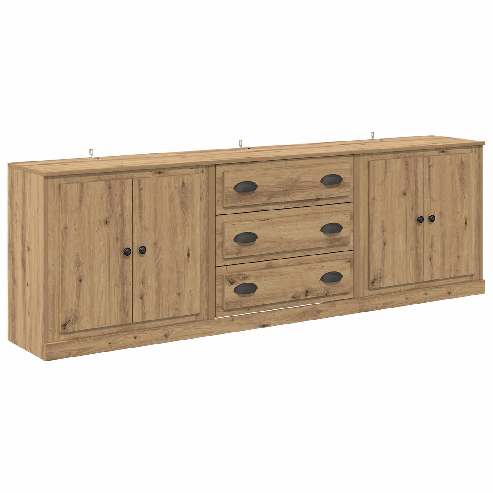 Thumbnail - vidaXL Sideboards 3 pcs Artisan-Eiche 70 x 35,5 x 67,5 cm