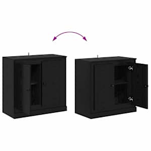 Konzole 3 pcs Černý dub 70 x 35,5 x 67,5 cm kompozitní dřevo - obrázek 12