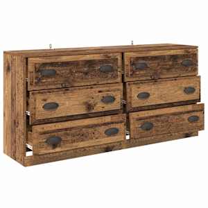 Konzole 2 pcs Staré dřevo 70 x 35,5 x 67,5 cm kompozitní dřevo - obrázek 6