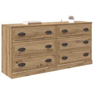 Konzole 2 ks Artisanový dub 70 x 35,5 x 67,5 cm - obrázek 3