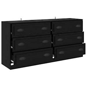 Konzole 2 pcs Černý dub 70 x 35,5 x 67,5 cm kompozitní dřevo - obrázek 6