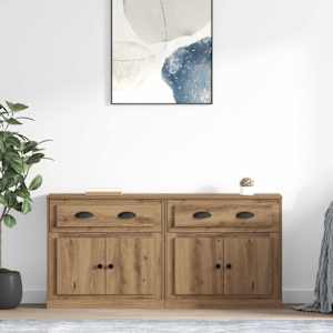 Konzole 2 pcs Artisanový dub 70 x 35,5 x 67,5 cm - obrázek 1