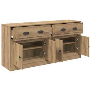 Konzole 2 pcs Artisanový dub 70 x 35,5 x 67,5 cm - obrázek 6