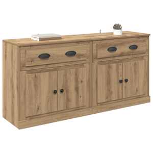 Konzole 2 pcs Artisanový dub 70 x 35,5 x 67,5 cm - obrázek 3