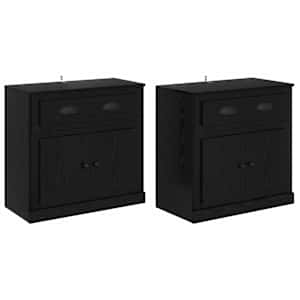 Konzole 2 pcs Černý dub 70 x 35,5 x 67,5 cm kompozitní dřevo - obrázek 2