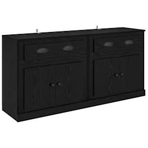 Konzole 2 pcs Černý dub 70 x 35,5 x 67,5 cm kompozitní dřevo - obrázek 5