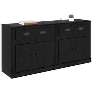 Konzole 2 pcs Černý dub 70 x 35,5 x 67,5 cm kompozitní dřevo - obrázek 3