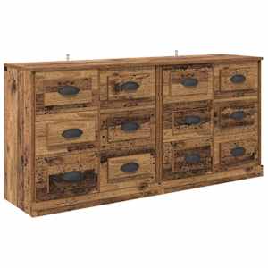 Konzole 2 pcs Staré dřevo 70 x 35,5 x 67,5 cm kompozitní dřevo - obrázek 5