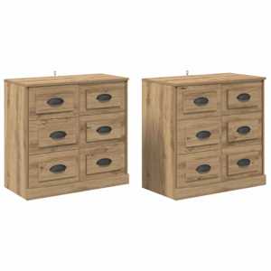 Konzole 2 pcs Artisanový dub 70 x 35,5 x 67,5 cm - obrázek 2