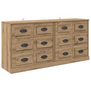 Konzole 2 pcs Artisanový dub 70 x 35,5 x 67,5 cm - obrázek 5