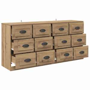 Konzole 2 pcs Artisanový dub 70 x 35,5 x 67,5 cm - obrázek 6