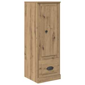 Vysoký bufet se zásuvkou 3 pcs Artisanový dub kompozitní dřevo - obrázek 8