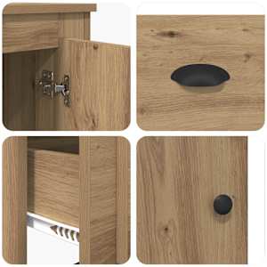 Vysoký bufet 3 pcs Artisanový dub 132 x 35,5 x 103,5 cm - obrázek 13
