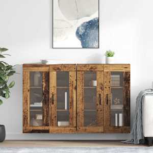 Nástěnné skříně 2 pcs Staré dřevo 69,5 x 34 x 90 cm - obrázek 1