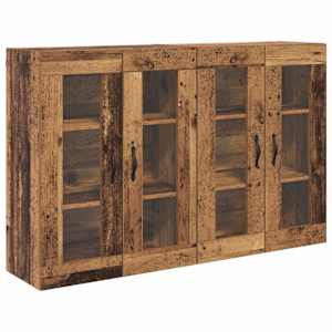 Nástěnné skříně 2 pcs Staré dřevo 69,5 x 34 x 90 cm - obrázek 5