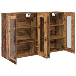 Nástěnné skříně 2 pcs Staré dřevo 69,5 x 34 x 90 cm - obrázek 6