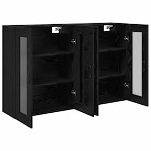 Nástěnné skříně 2 pcs Černý dub 69,5 x 34 x 90 cm - obrázek 6