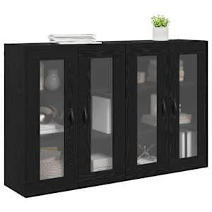 Nástěnné skříně 2 pcs Černý dub 69,5 x 34 x 90 cm - obrázek 3