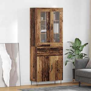 Visok predalnik Star les 69,5 x 34 x 90 cm Konstruiran les