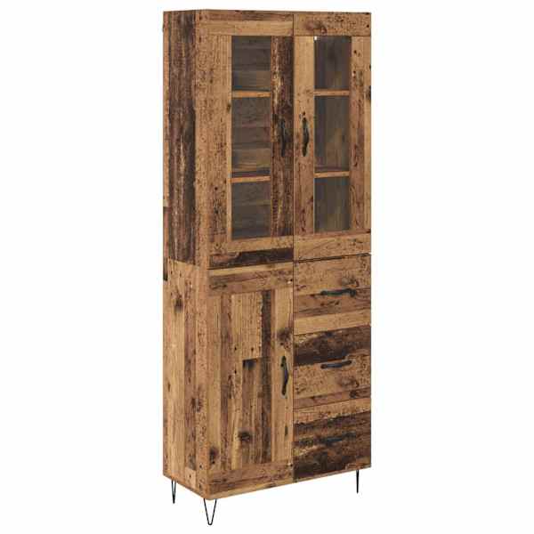 vidaXL K&otilde;rgushein Vana puit 69,5 x 34 x 90 cm Tehispuit