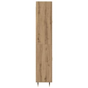 Vysoký bufet Artisanový dub 69,5 x 34 x 90 cm kompozitní dřevo - obrázek 9