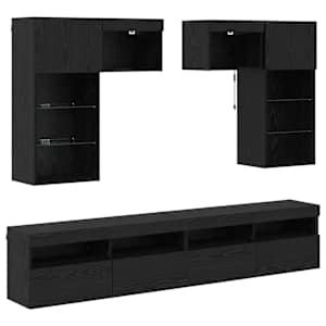 Nábytkové stěny pro TV 6 pcs 100 x 30 x 40 cm Artisanový dub - obrázek 2