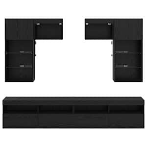 Nábytkové stěny pro TV 6 pcs 100 x 30 x 40 cm Artisanový dub - obrázek 10