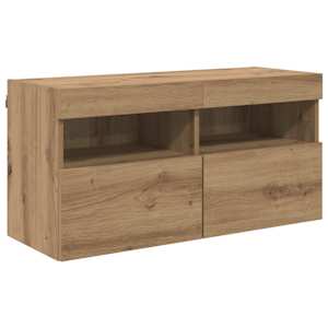 Sada televizního nástěnného kabinetu 7 pcs Artisanový dub - obrázek 7