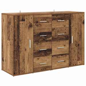 Konzole se zásuvkou Corona 2 pcs Staré dřevo 59 x 39 x 80 cm - obrázek 5